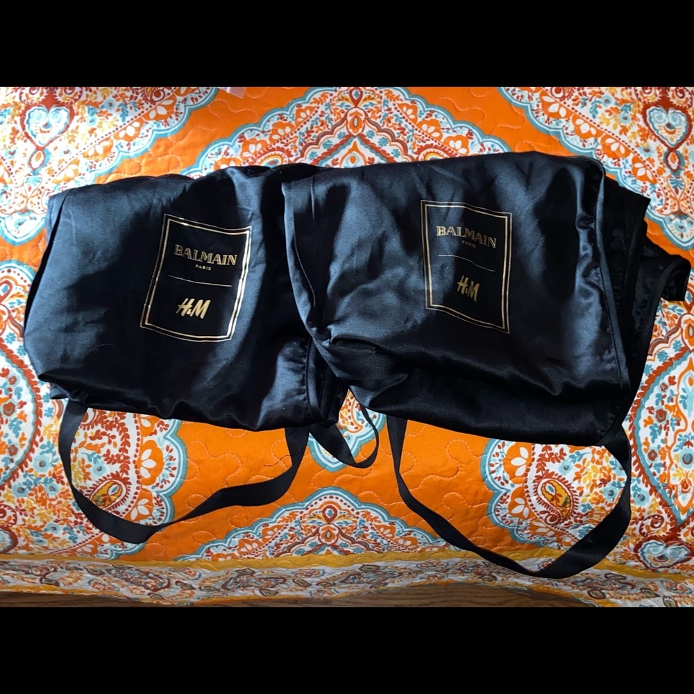 Balmain x H&M dust bags